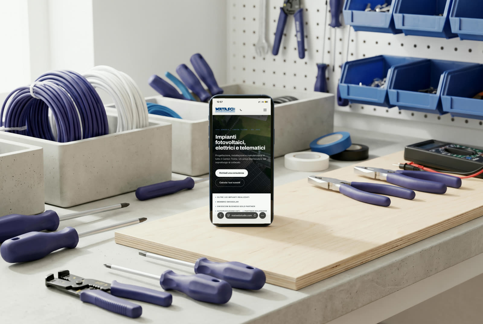 Home page del sito Matasci Sagl
