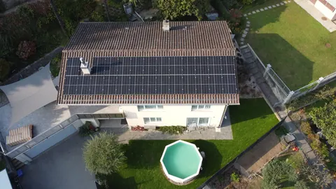 Impianto fotovoltaico da 10 kWp realizzato da Matasci Sagl a Cassina d'Agno
