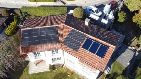Impianto fotovoltaico da 6.84 kWp realizzato da Matasci Sagl a Minusio