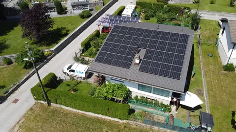 Impianto fotovoltaico da 14.62 kWp realizzato da Matasci Sagl a Olivone