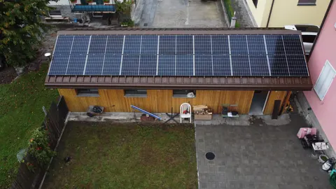 Impianto fotovoltaico da 6.02 kWp realizzato da Matasci Sagl a Biasca