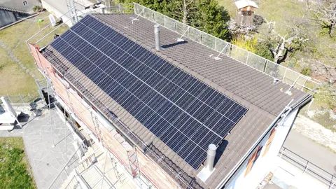 Impianto fotovoltaico da 9.6 kWp realizzato da Matasci Sagl a Ludiano